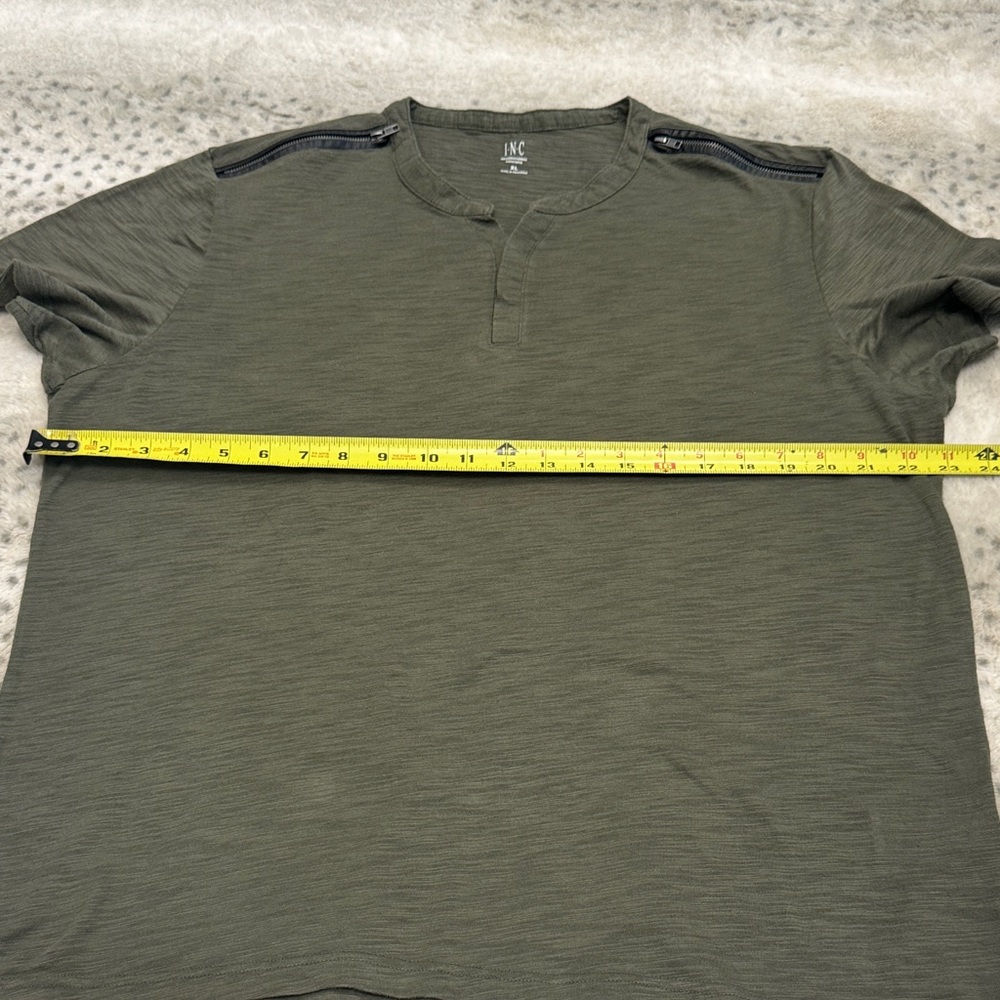 INC International Concepts Olive Short Sleeve Tee - Picture 7 of 10